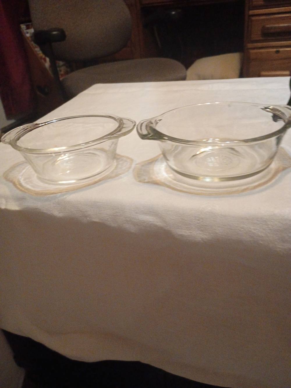 Clear Glass Baking Dishes - Set of 2